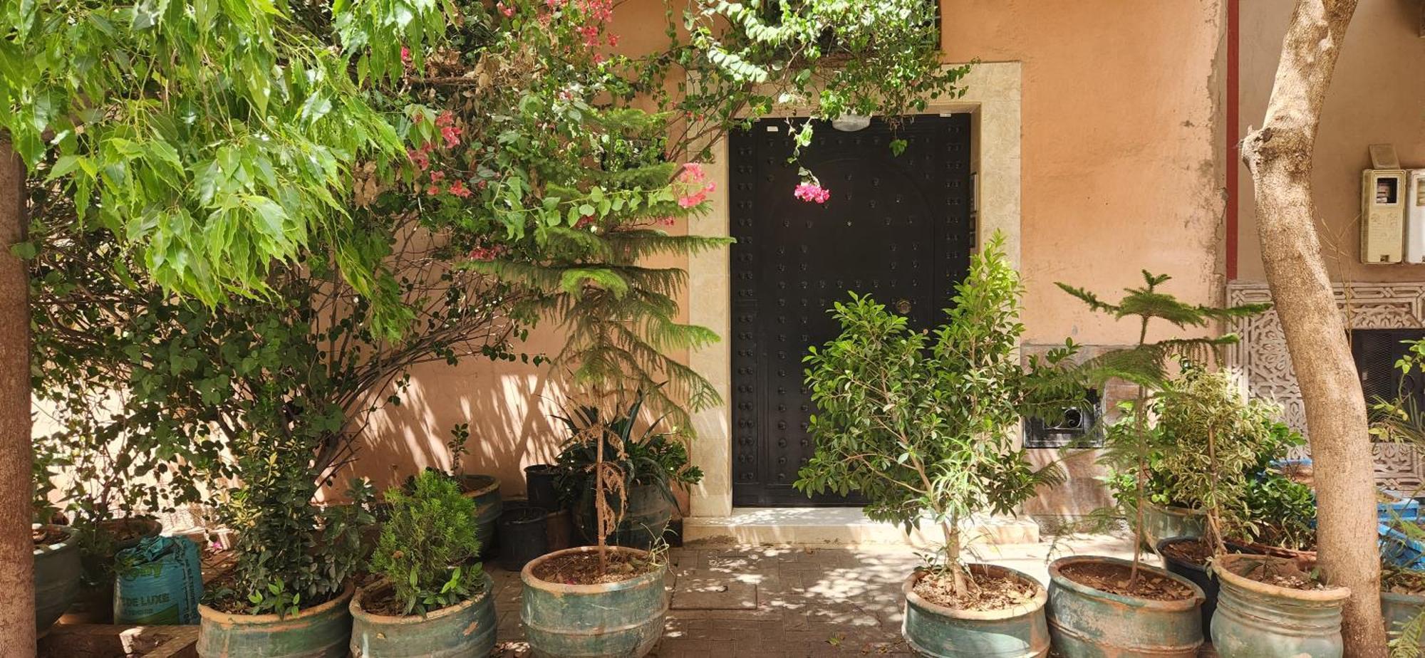 Appartement Riad 5Min A Pied De L'Aeroport Marrakesch Exterior foto